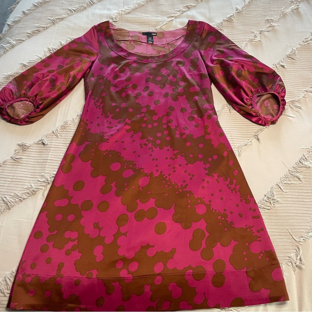H&M satin mini dress size 6